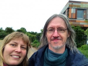 Karen and Chris pose for the de rigeur 'selfie' at RSPB Rainham