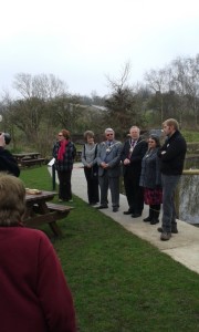 Mayoral party at the dipping pond ceremony. (Photo: Mandy Stevens)