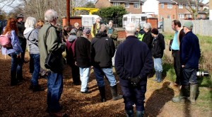 Chris Rose giving an introduction to the site. (Photo: Martin Petchey) 