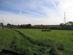 A similar view again, but from somewhat further from the railway line. Thought to have been taken in 2006 shortly before the wetland was created. (Photo: Rupert Cheesman, Bexley Council).