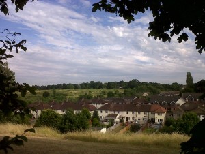 Hollyhill Open Space, looking across the valley to the Erith Quarry site, a Grade 1 SINC, most of which has been doomed to 'development' by Bexley Council. (Photo: Chris Rose)