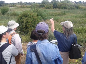 Site Manager Chris Rose reminds attendees of some of the key features of the site covered in his talk to QWAG last year. (Photo: Paul de Zylva)