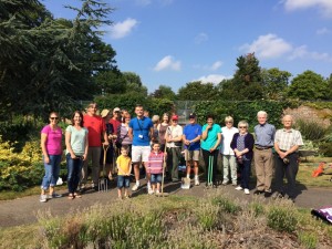 Some of the 50 people who have signed up to the Sidcup Community Garden Project, assemble for the first gardening session on August 8th.