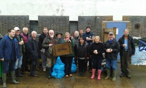 The Friends of the Shuttle team after the clean-up.