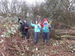 Ruxley Happy volunteers 17th Jan 2016