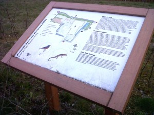 One of the public information signboards by Belvedere incinerator, attempting to extoll the 'virtues' of the site for wildlife. (Photo: Chris Rose) 